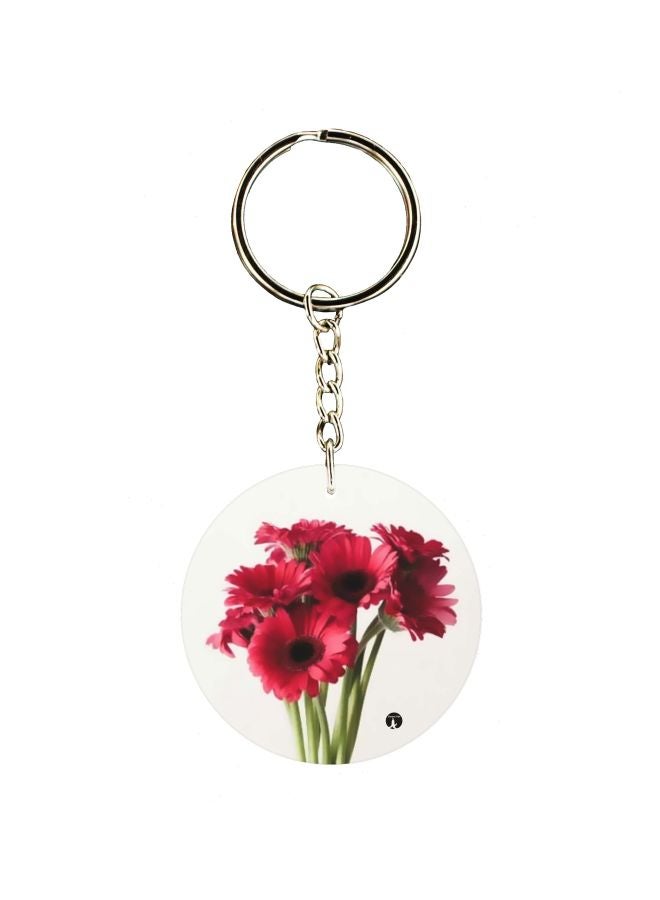 BP Flowers Printed Keychain