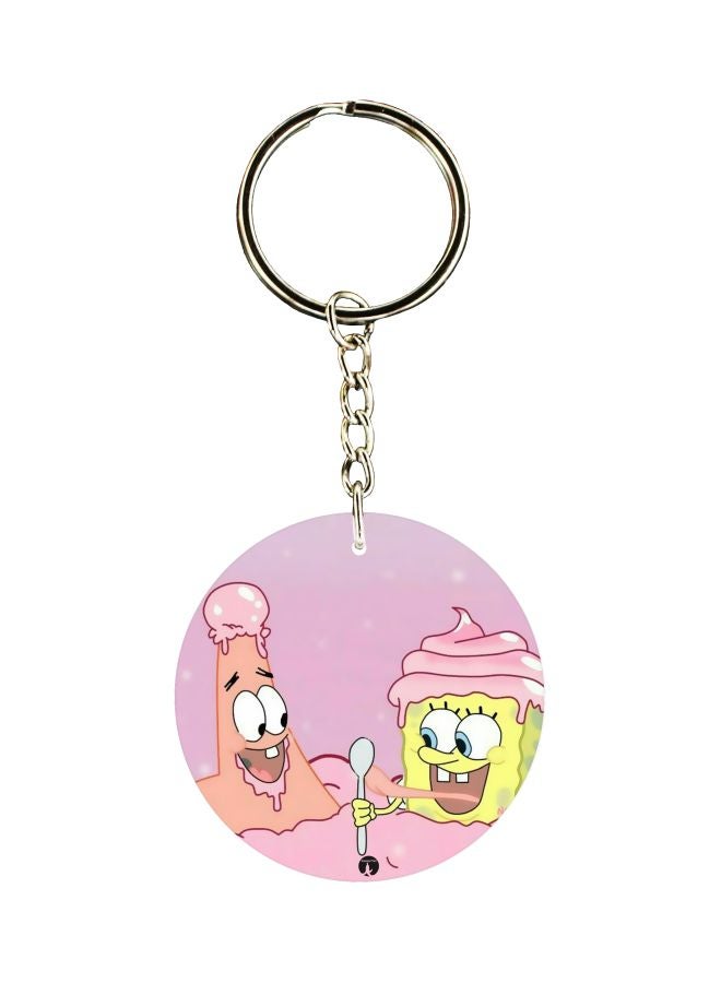 BP Cartoon Printed Keychain