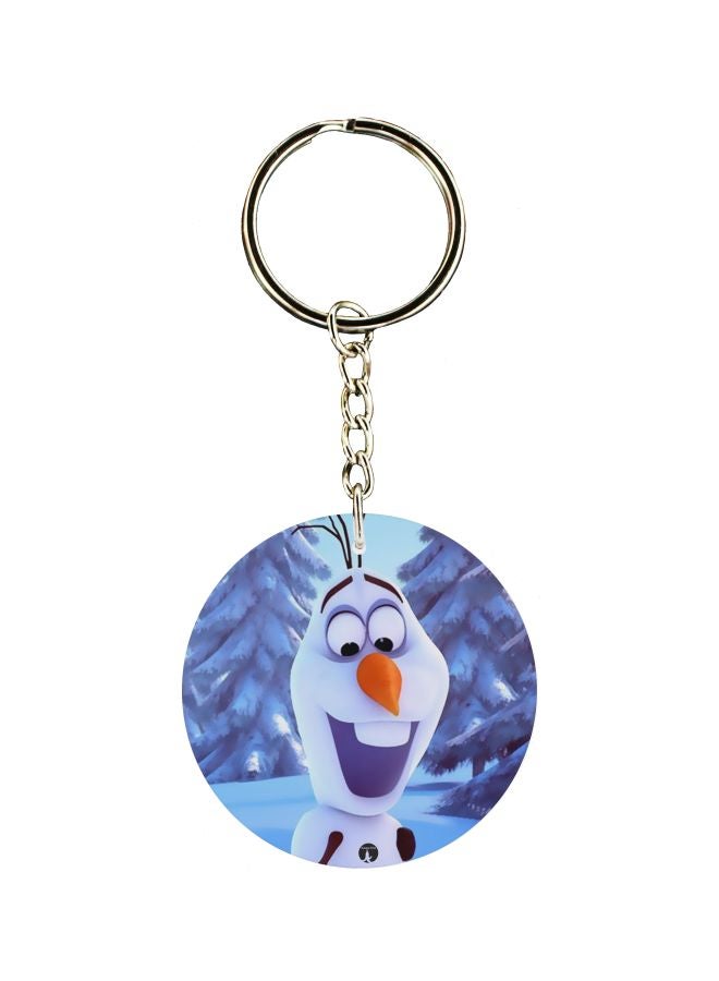 بي بي سلسلة مفاتيح بطبعة رسوم كرتونية لوجه على الجانبين