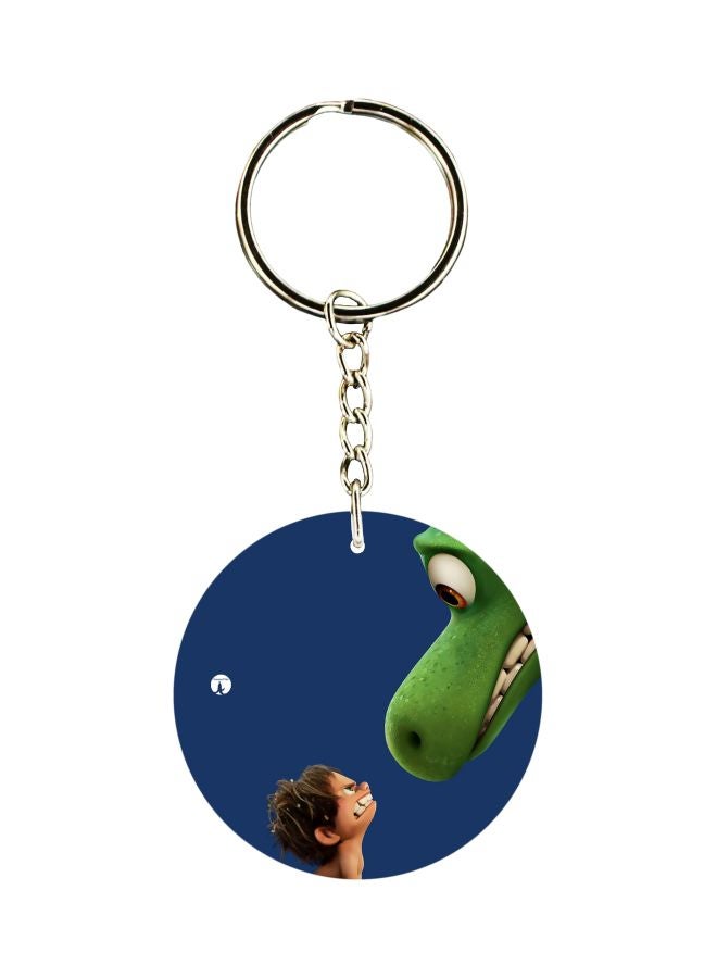 بي بي سلسلة مفاتيح بوجهين بطبعة رسوم كرتونية