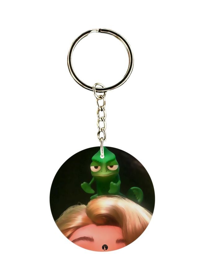 بي بي سلسلة مفاتيح بطبعة شخصية كرتونية على الجانبين