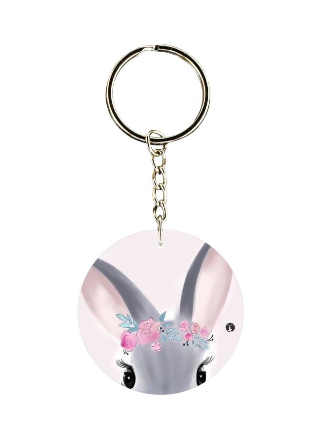 BP Double Sided Animal Printed Keychain