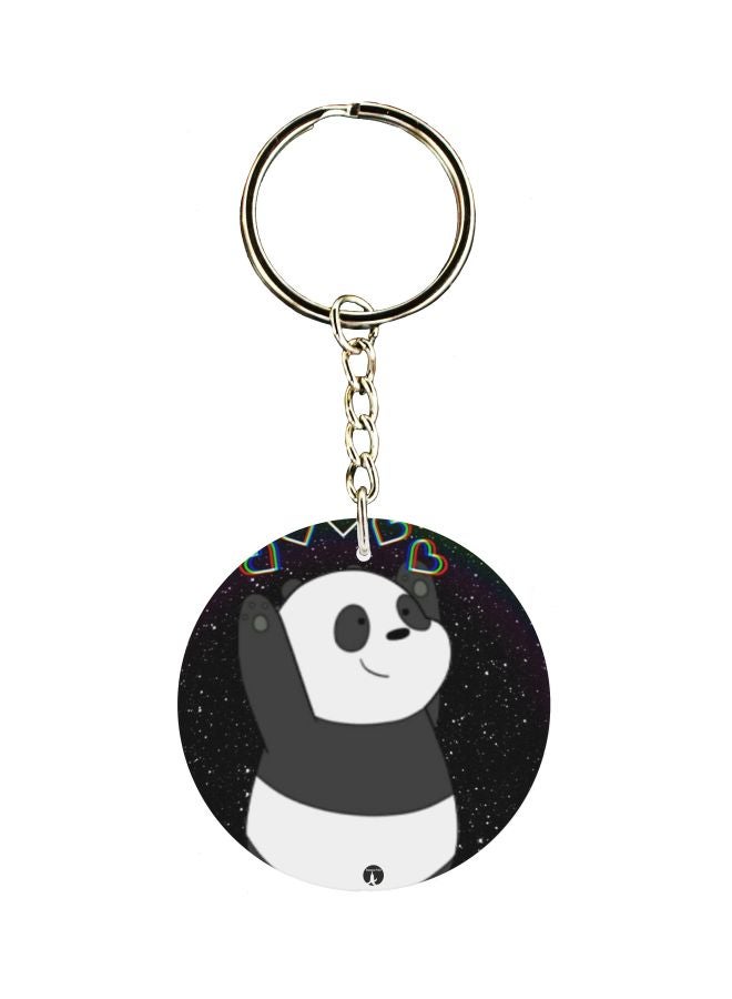بي بي سلسلة مفاتيح بطبعة باندا على الوجهين
