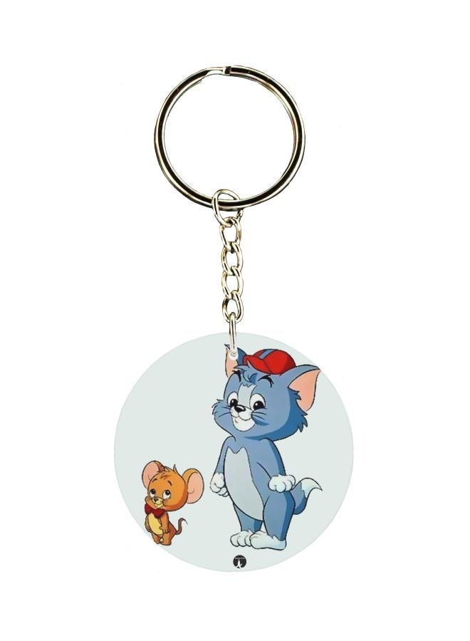 BP - Double Sided Tom And Jerry Printed Keychain - Image 1