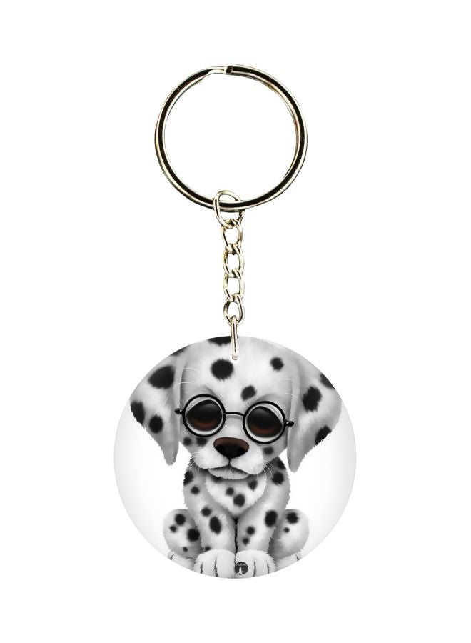 BP Double Sided Cat Printed Keychain