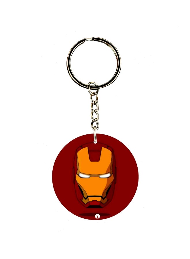 BP Iron Man Printed Dual Sided Keychain