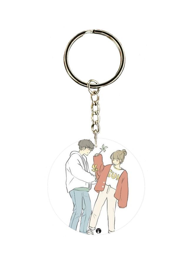 بي بي سلسلة مفاتيح بطبعة زوجين