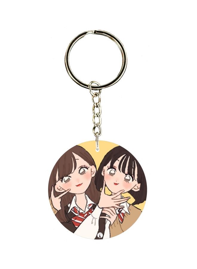 BP Girl Printed Keychain