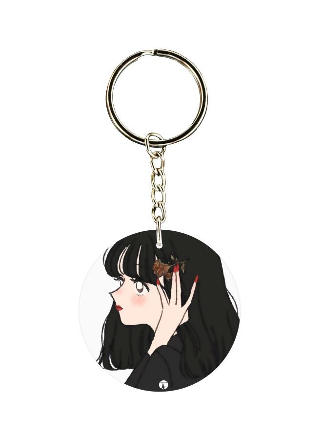 BP Girl Printed Keychain