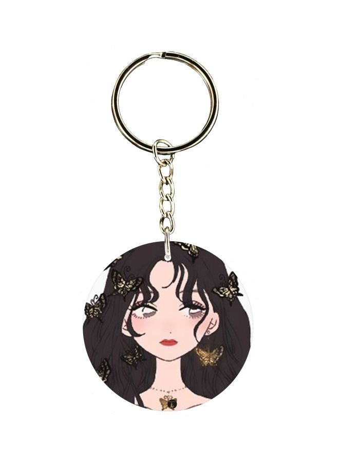 BP Girl Printed Keychain