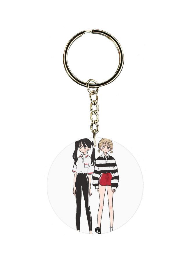 BP Girl Printed Keychain