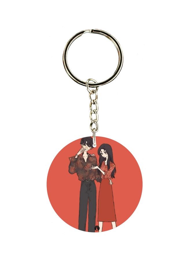 بي بي سلسلة مفاتيح بطبعة زوجين