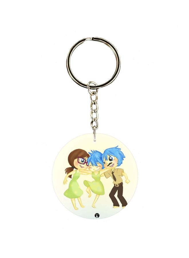 بي بي سلسلة مفاتيح بطبعة رسمة كرتونية لفتاة