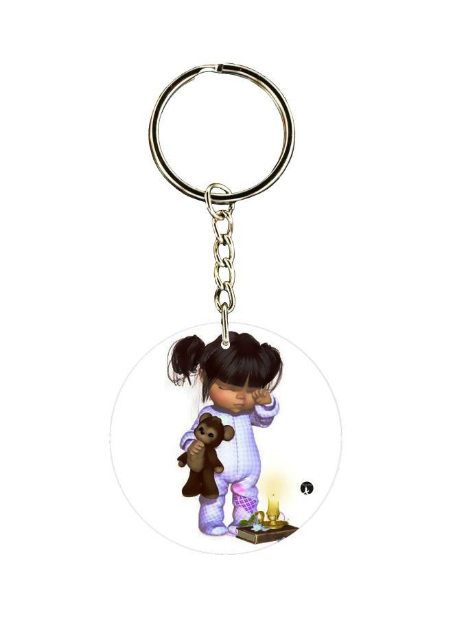 BP Cartoon Printed Double Sided Keychain
