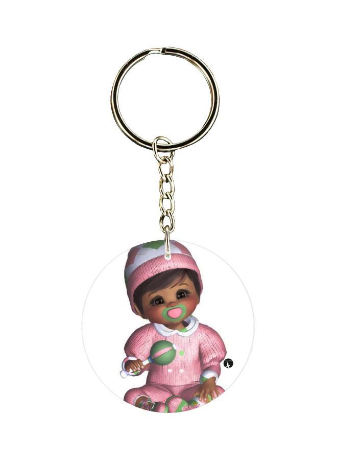 بي بي سلسلة مفاتيح بطبعة  دمية على الجانبين