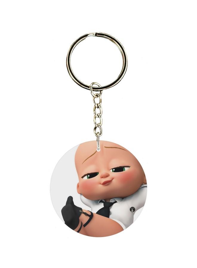 BP Baby Printed Double Sided Keychain