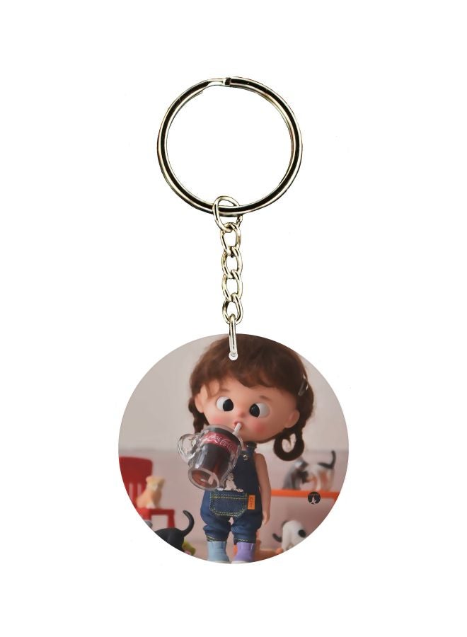 BP Doll Printed Double Sided Keychain