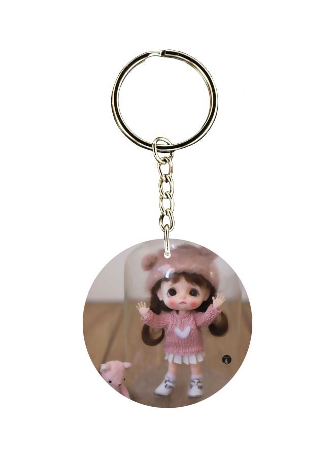 BP Doll Printed Double Sided Keychain