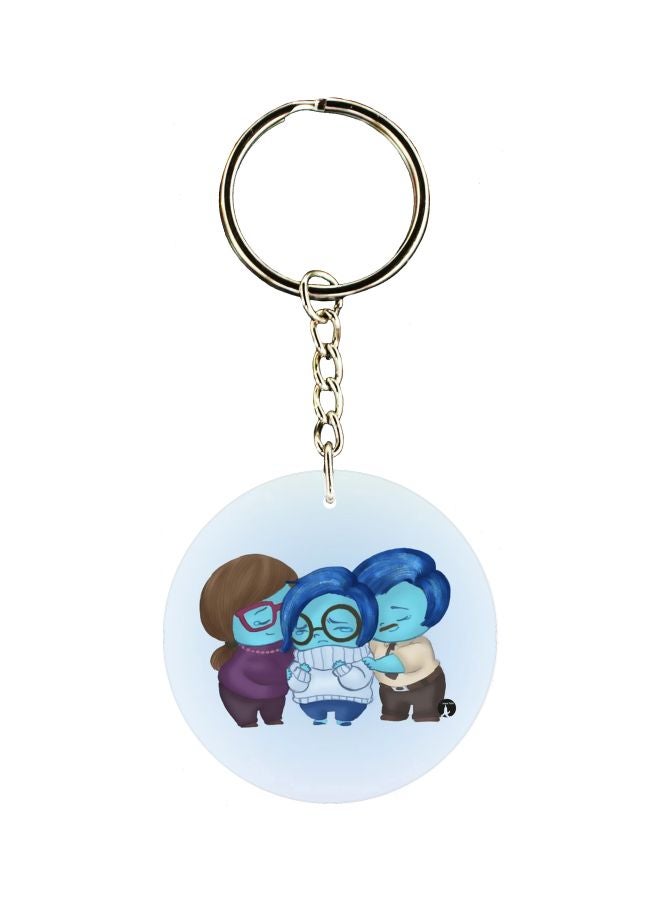 BP Cartoon Character Printed Double Sided Keychain