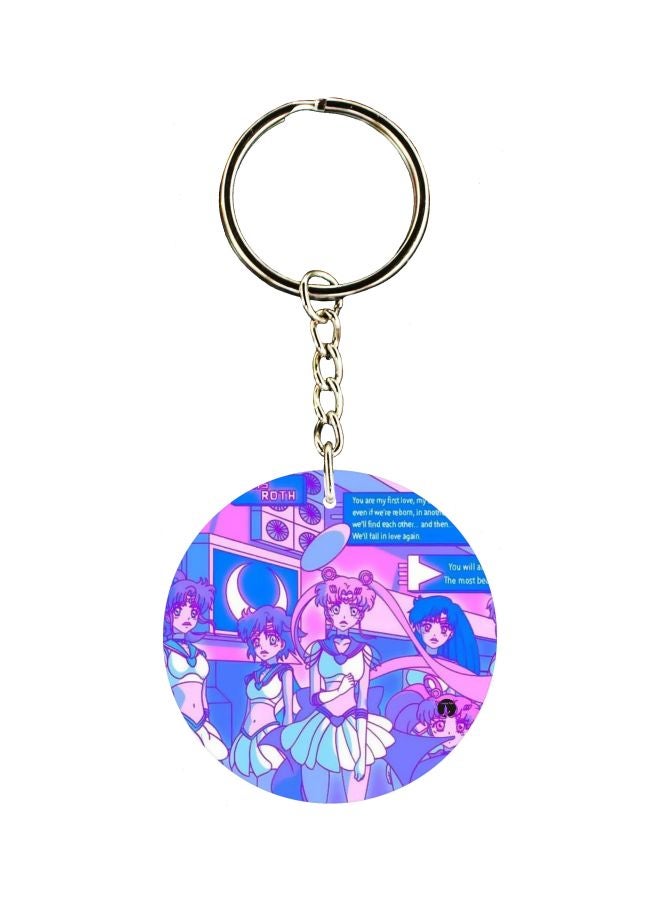 BP Cartoon Character Printed Keychain