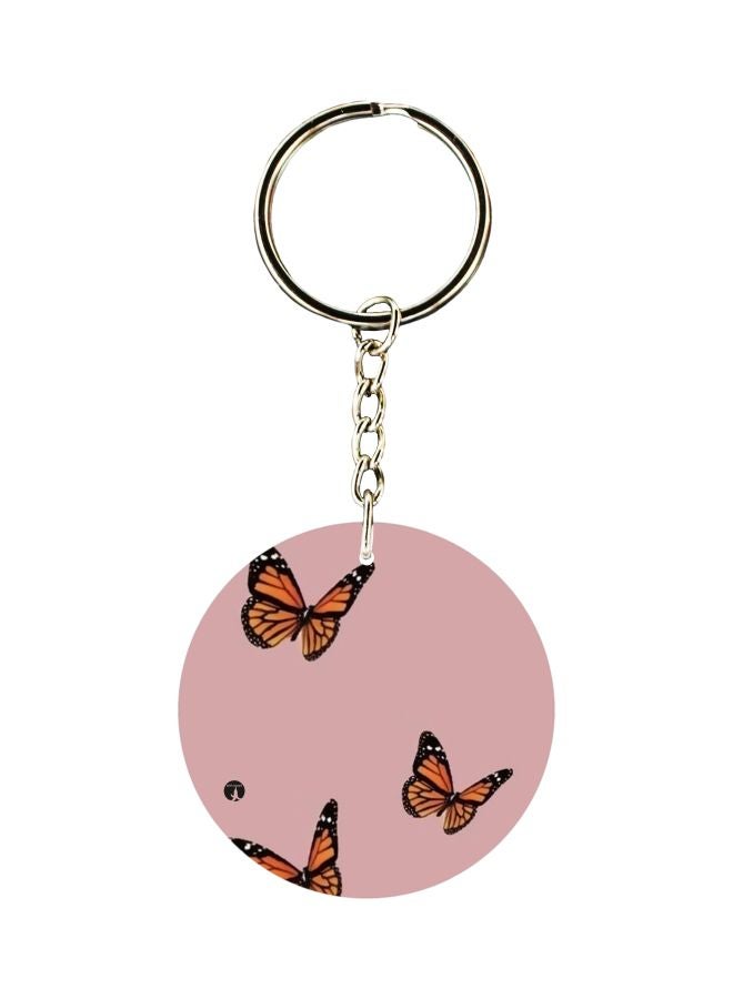 BP Butterfly Printed Keychain
