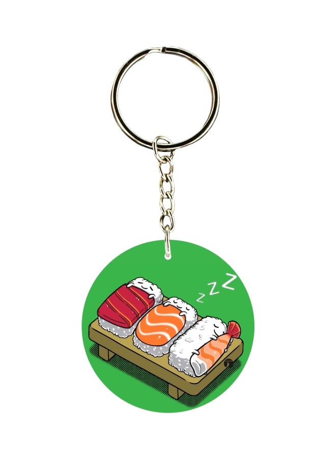 BP Snoring Cartoon Printed Keychain