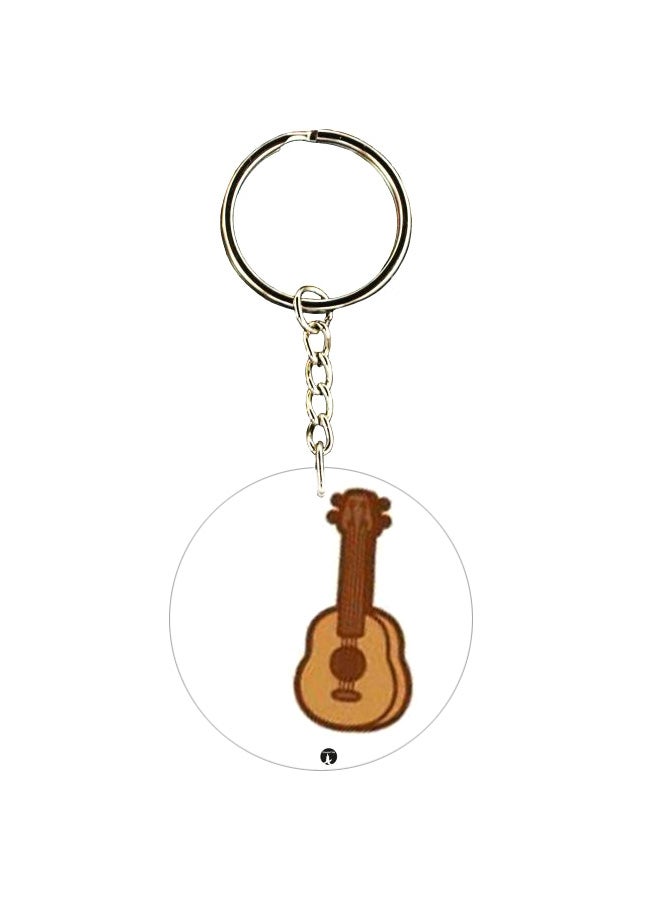 BP Guitar Printed Double Sided Keychain