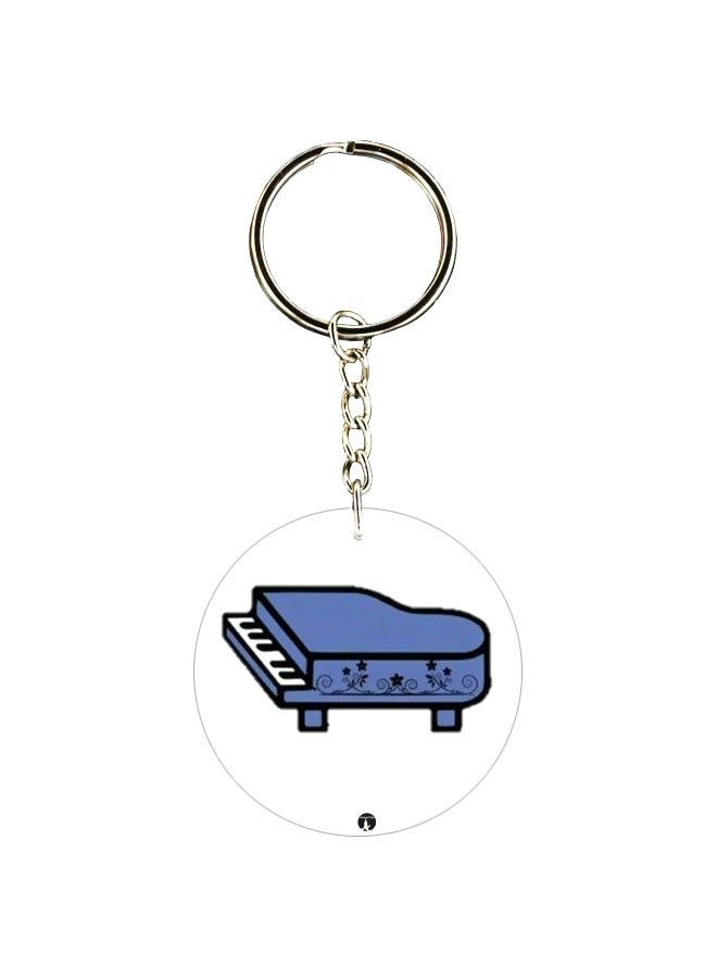 BP Piano Printed Double Sided Keychain 