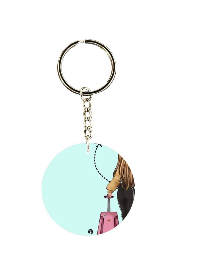 BP Printed Double Sided Keychain
