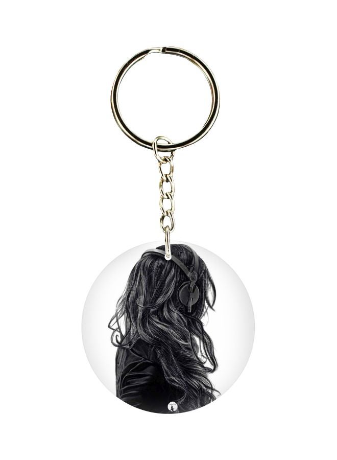 BP Girl Printed Double Sided Keychain