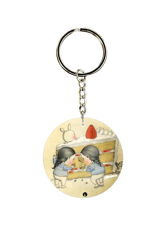 BP Double Sided Printed Keychain