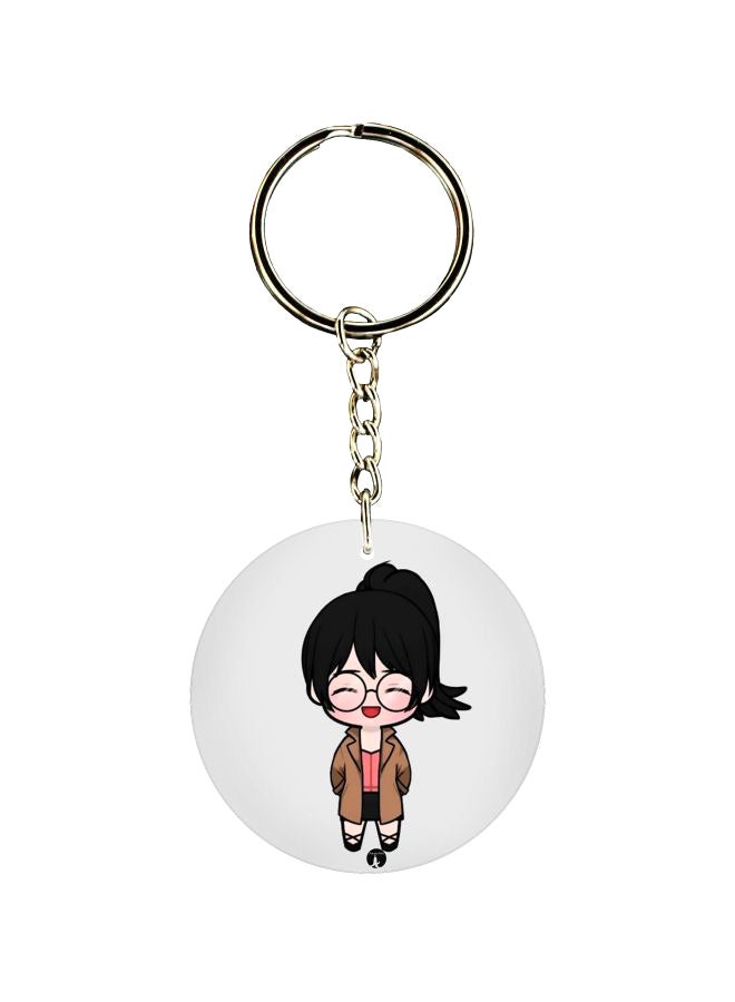 BP Double Sided Printed Keychain