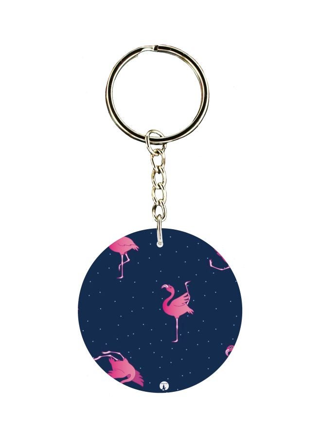 BP Birds Printed Double Sided Keychain 