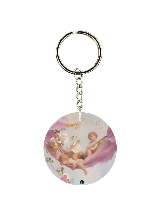 BP Double Sided Baby Printed Keychain