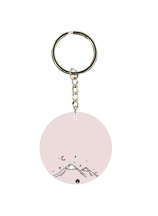 BP Double Sided Mountain Printed Keychain 