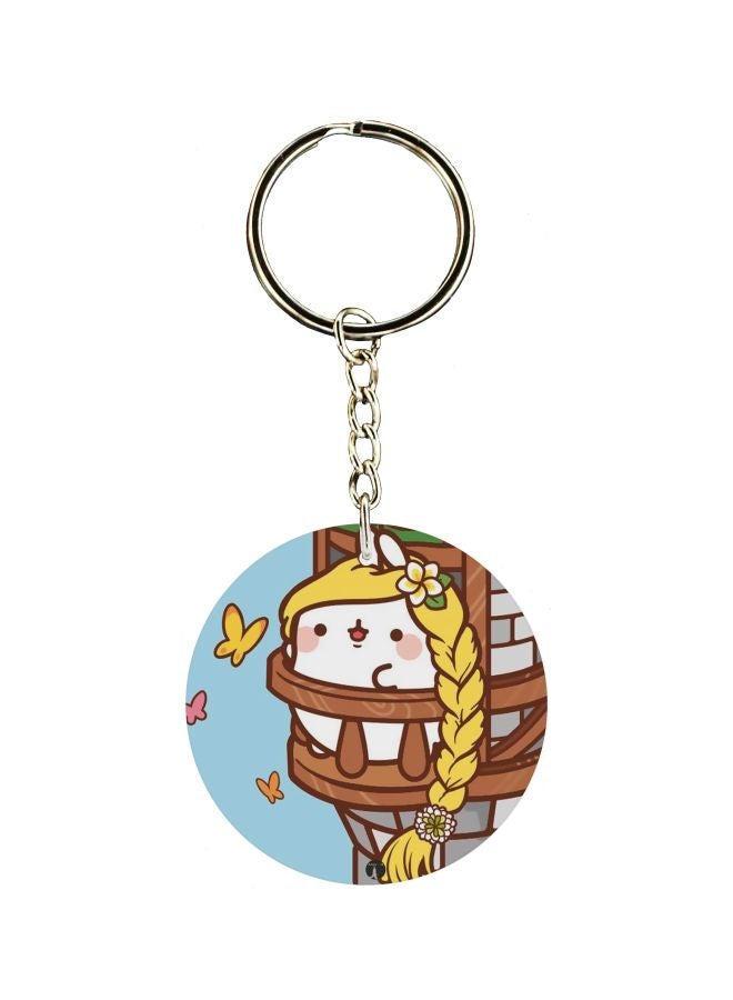 BP Cartoon Printed Double Sided Keychain