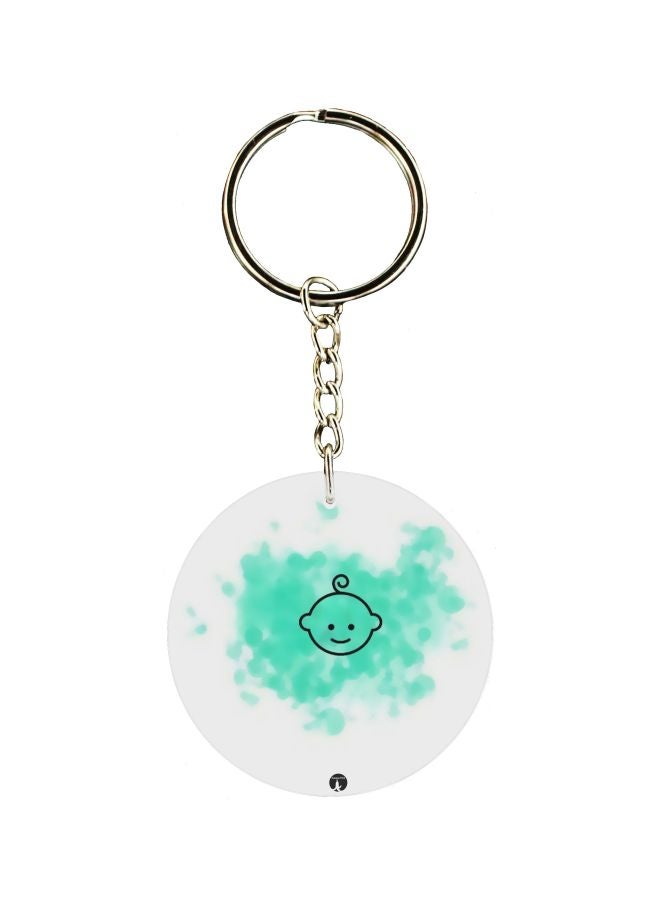 BP Baby Printed Double Sided Keychain