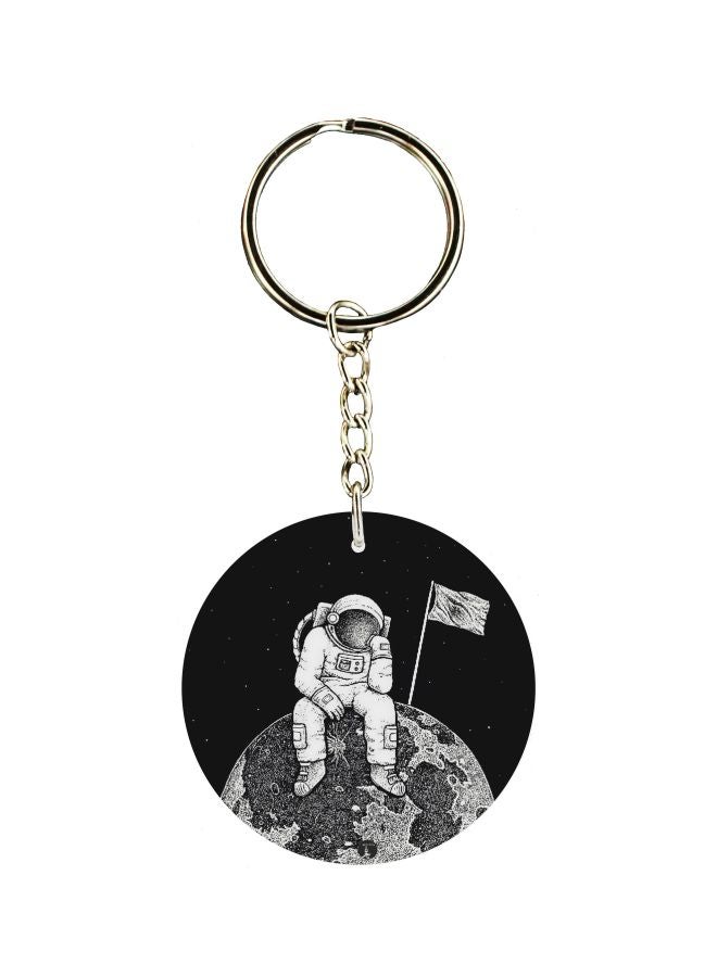 BP Astronaut Printed Double Sided Keychain 