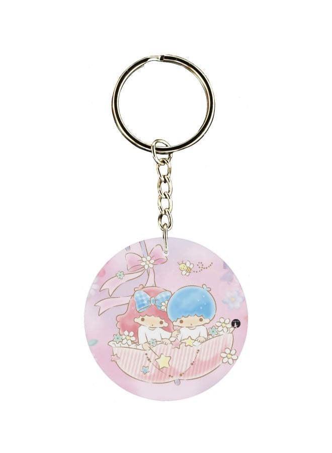 BP Cartoon Printed Double Sided Keychain