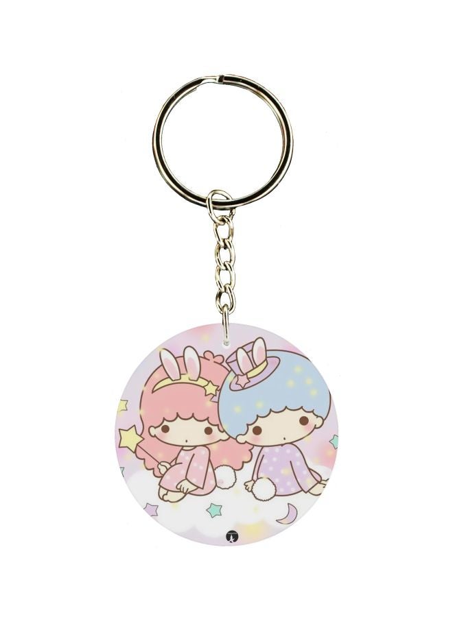 BP Cartoon Printed Double Sided Keychain