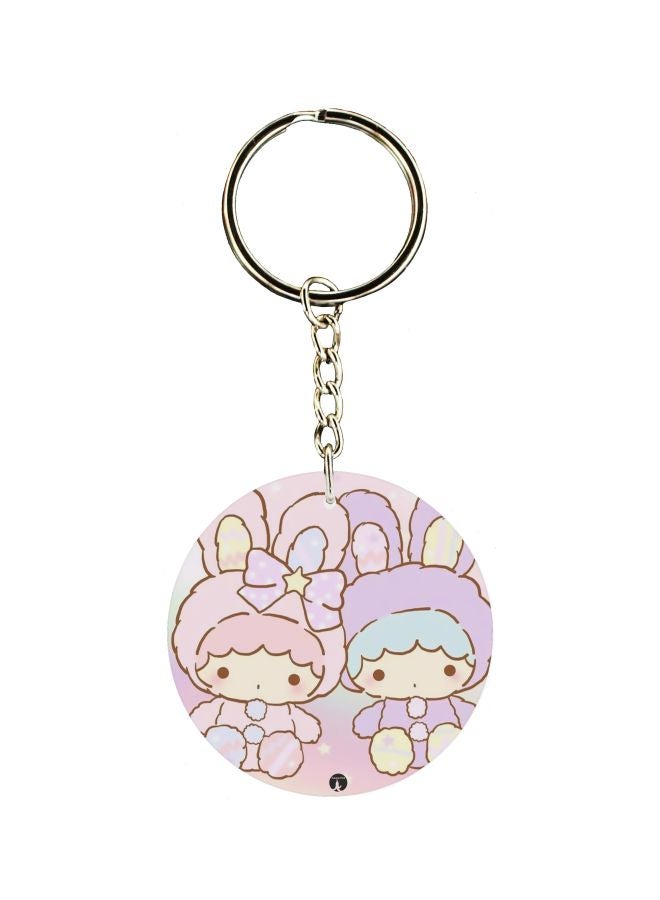 BP Cartoon Printed Double Sided Keychain