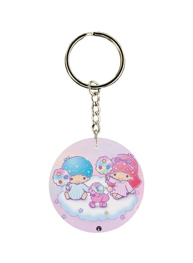 BP Cartoon Printed Double Sided Keychain