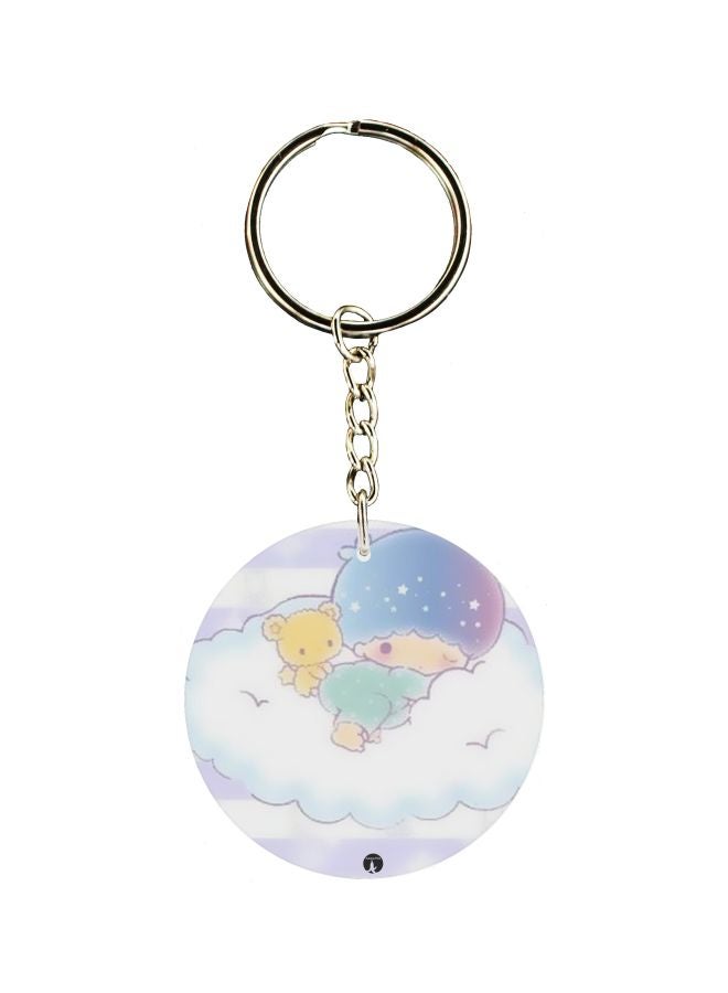 BP Cartoon Printed Double Sided Keychain