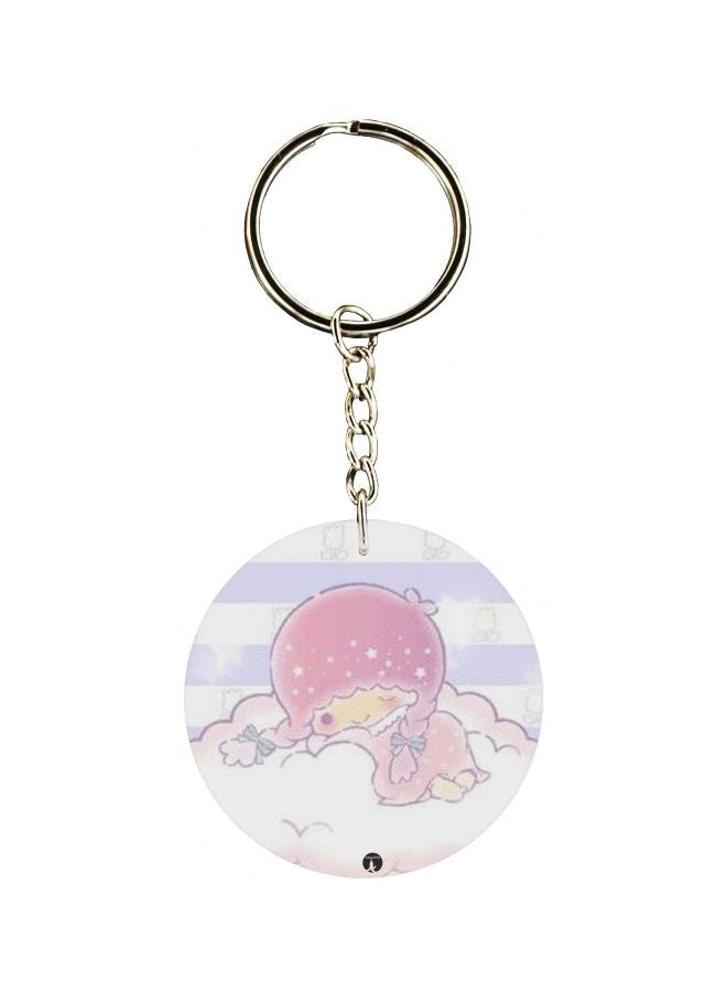 BP Cartoon Printed Double Sided Keychain