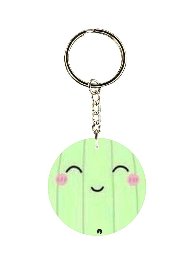 بي بي سلسلة مفاتيح بطبعة ابتسامة على الوجهين