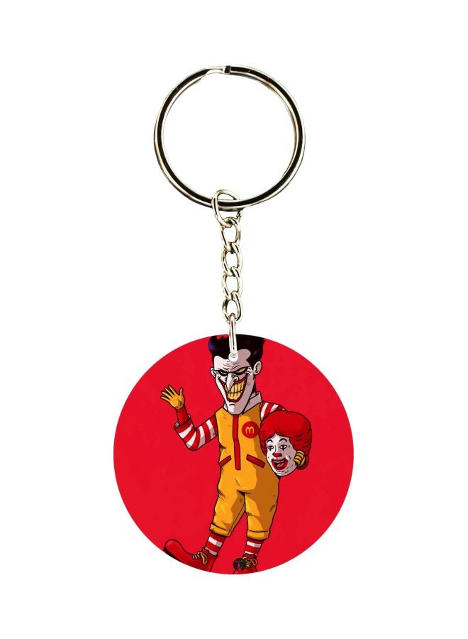 BP Joker Printed Double Sided Keychain