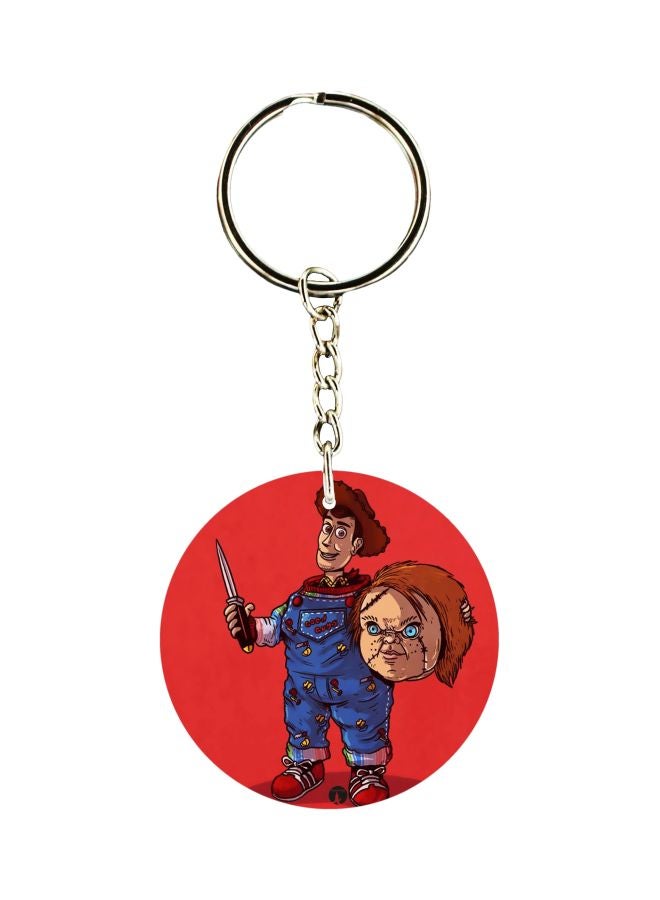 بي بي سلسلة مفاتيح بطبعة مستوحاة من فيلم "Curse Of Chucky" على الوجهين