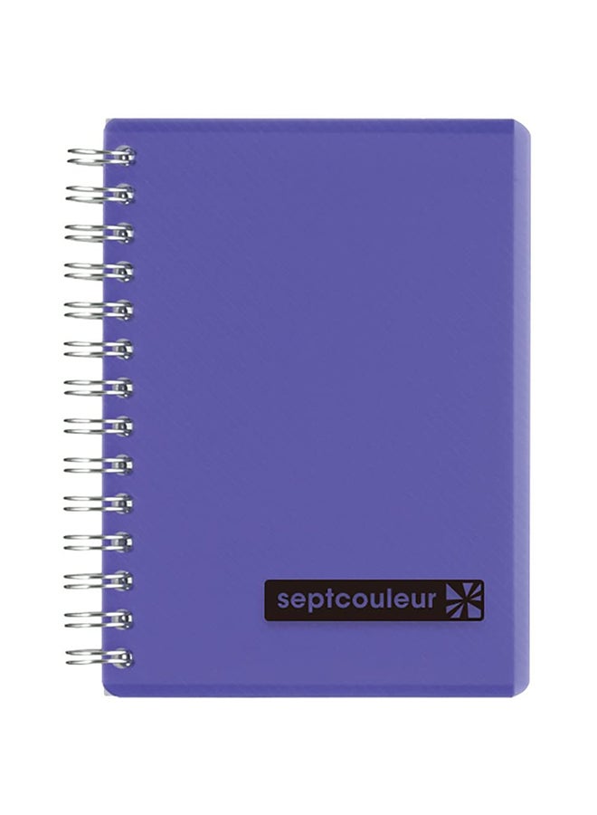 Septcouleur Notebook Ruled A5, 80 Pages Purple