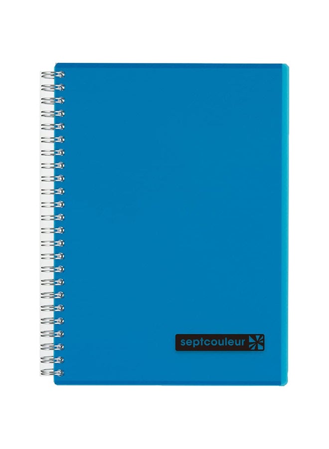 Septcouleur Notebook Ruled B6, 80 Pages Blue