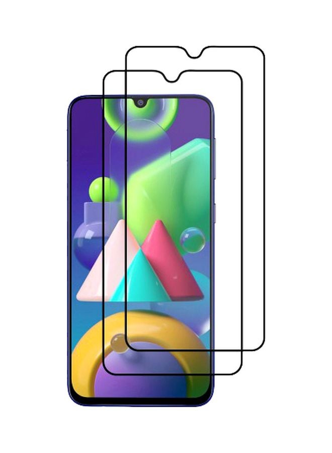 MARGOUN Pack Of 2 Super Shieldz Tempered Glass Screen Protectors For Samsung Galaxy A50s Black/Clear - Image 1